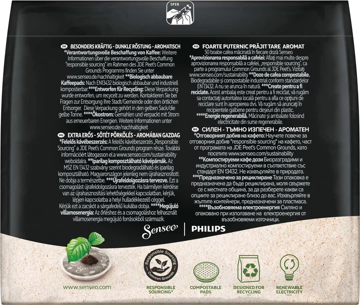 Кофе в чалдах Senseo Espresso 16 монодоз Philips Senseo 62 мм - Фото 5 Кофе в чалдах Senseo Espresso 16 монодоз Philips Senseo 62 мм - изображение 5