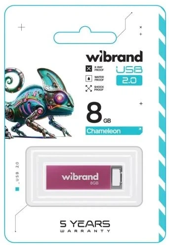 Флеш накопитель USB 8Gb Wibrand Chameleon, Pink, USB 2.0 (WI2.0/CH8U6P) - Фото 2 Флеш накопитель USB 8Gb Wibrand Chameleon, Pink, USB 2.0 (WI2.0/CH8U6P) - изображение 2