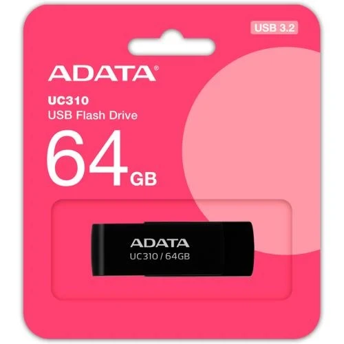 Флеш накопичувач USB 64Gb ADATA UC310, Black, USB 3.2 Gen 1 (UC310-64G-RBK) - зображення 4