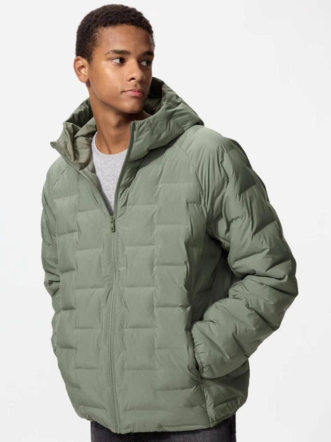 Куртка демисезонная с капюшоном мужская Uniqlo 79900976 2XL Зеленая (1159865278) - Фото 1 Куртка демисезонная с капюшоном мужская Uniqlo 79900976 2XL Зеленая (1159865278) - изображение 1