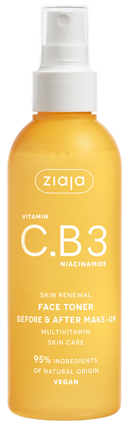 Увлажняющий тоник для лица Ziaja VITAMIN C.B3 NIACINAMIDE 190 мл (5901887056201) - Фото 1 Увлажняющий тоник для лица Ziaja VITAMIN C.B3 NIACINAMIDE 190 мл (5901887056201) - изображение 1