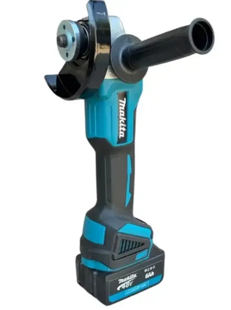 Болгарка Makita Угловая шлифовальная машина 48 V Аккумуляторные шлифмашины 6 Ah Болгарка для дома (Машина углошлифовальная ручная) - изображение 4