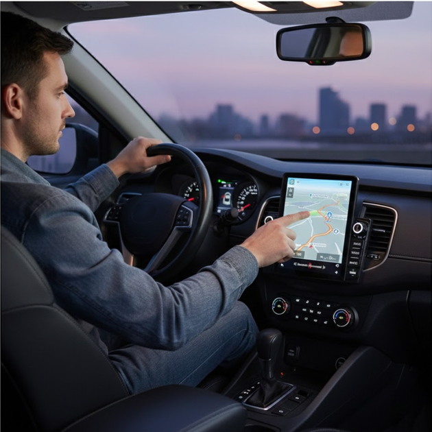Сенсорная автомагнитола 9,5'', Android, 4+64 Гб, CarPlay, Wi-Fi, GPS, 9582A - изображение 2