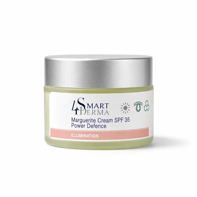 Передовой дневной крем SPF 35 с экстрактом маргаритки от пигментации Smart4Derma 50 мл - Фото 2 Передовой дневной крем SPF 35 с экстрактом маргаритки от пигментации Smart4Derma 50 мл - изображение 2