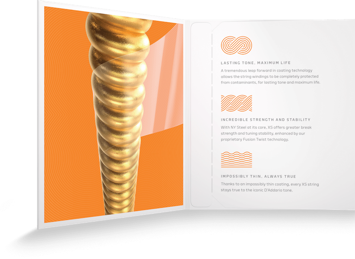 Струны для акустических гитар D'Addario XS XSABR1047 80/20 Bronze Extra Light 10-47 6 шт (19954371258) - изображение 4