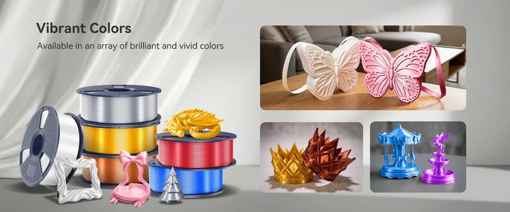 Філамент SUNLU PLA+ Silk Red 1.75 мм 1 кг, шовковий червоний пластик для 3D-принтера - зображення 7