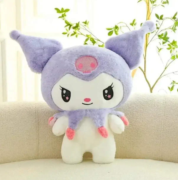 М'яка Плюшева Іграшка Куромі 85 см, З Мультфільму Onegai My Melody, Фіолетова - Фото 2 М'яка Плюшева Іграшка Куромі 85 см, З Мультфільму Onegai My Melody, Фіолетова - зображення 2