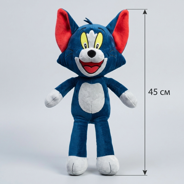 Мягкая игрушка Том с легендарного мультфильма «Том и Джерри» (Tom and Jerry) 45 см плюшевая - Фото 1 Мягкая игрушка Том с легендарного мультфильма «Том и Джерри» (Tom and Jerry) 45 см плюшевая - изображение 1