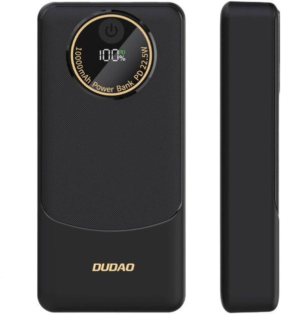 УМБ Dudao K12Pro 20000mAh 22.5W USB-A, USB-C Black (6977196683895) - зображення 2