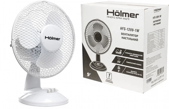 Вентилятор настольныйHölmer HFS-1209-1W - изображение 9
