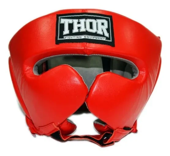 Шолом для боксу THOR 716 M / шкіра / червоний (SPT_716 (Leather) RED M) - Фото 1 Шолом для боксу THOR 716 M / шкіра / червоний (SPT_716 (Leather) RED M) - изображение 1