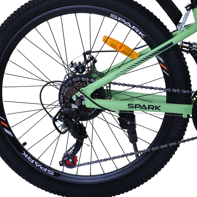 Велосипед SPARK AERO 24` ал12 ам лок-аут диск салатовий (м) - зображення 3