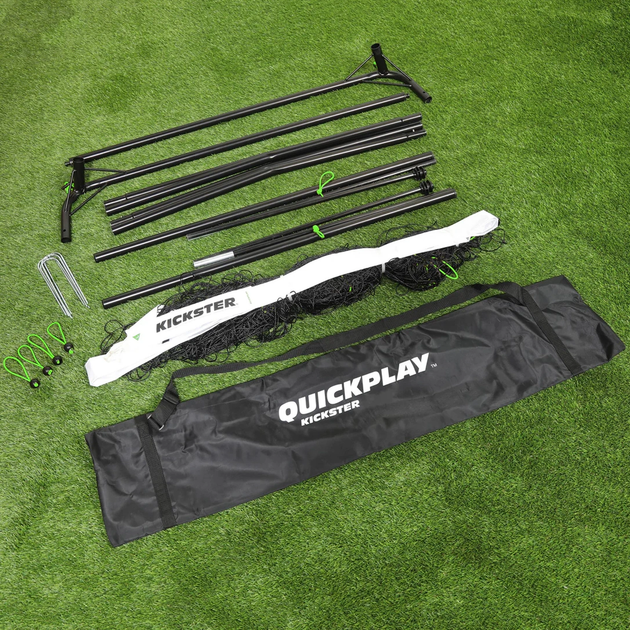 Ворота футбольні Quickplay Kickster 150 х 100 см чорно-білі - изображение 7