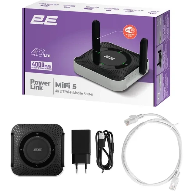 Мобільний Wi-Fi роутер 2E PowerLink MiFi-5 2025 (794300866700) - изображение 7