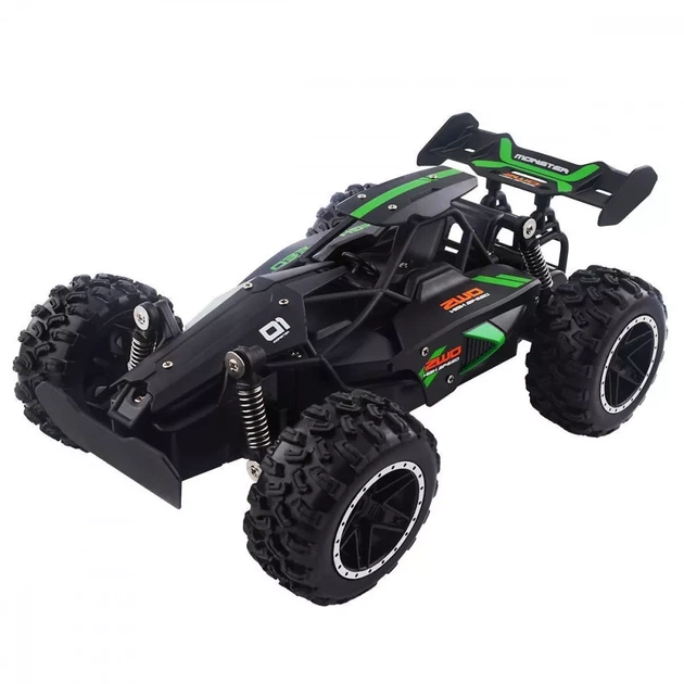 Машинка на радіокеруванні Метал/Пластик HOTDEER Off-Roader 1:23 Чорно-зелена - Фото 1 Машинка на радіокеруванні Метал/Пластик HOTDEER Off-Roader 1:23 Чорно-зелена - изображение 1