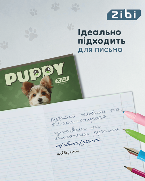 Набор тетрадей ученических ZiBi Dogs 12 листов в косую линию 25 шт (ZB25.1753C) - изображение 5