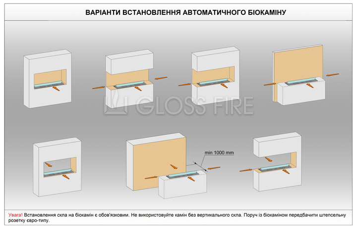 Автоматичний біокамін Dalex L1100 Gloss Fire - Фото 10 Автоматичний біокамін Dalex L1100 Gloss Fire - зображення 10