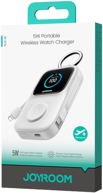 УМБ Joyroom JR-W19 5000mAh 5W Wireless Watch White (6956116781507) - зображення 7