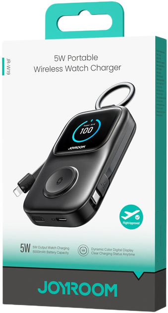 УМБ Joyroom JR-W19 5000mAh 5W Wireless Watch Black (6956116781514) - зображення 7