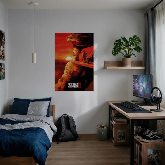 Постер Red Dead Redemption 2, RDR 2, плакат для геймера, A1 90×60 см (id3439) - изображение 2