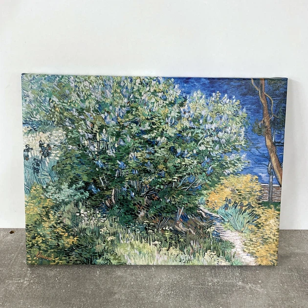 Интерьерная картина Куст сирени, Винсент ван Гог, Vincent van Gogh, Lilac Bush, интерьерный декор, 30×40 см (id6664) - изображение 5