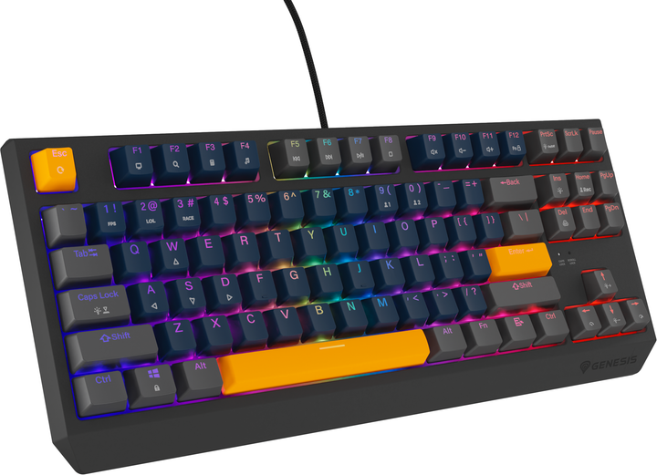 Клавіатура дротова Genesis Thor 230 TKL Outemu Panda Naval Blue Positive (NKG-2163) - зображення 2