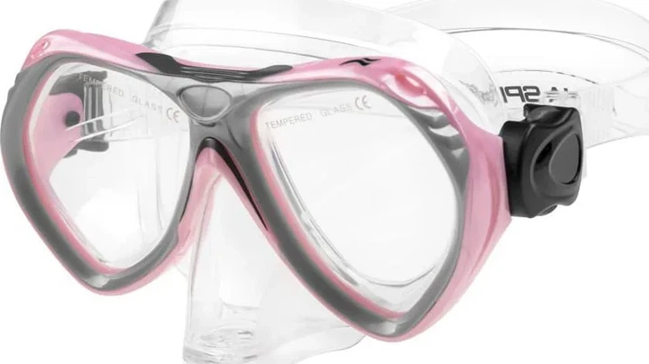 Набор маска трубка AQUA SPEED силикон ONE SIZE розовый - изображение 2