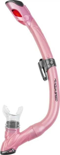 Набор маска трубка AQUA SPEED силикон ONE SIZE розовый - изображение 3