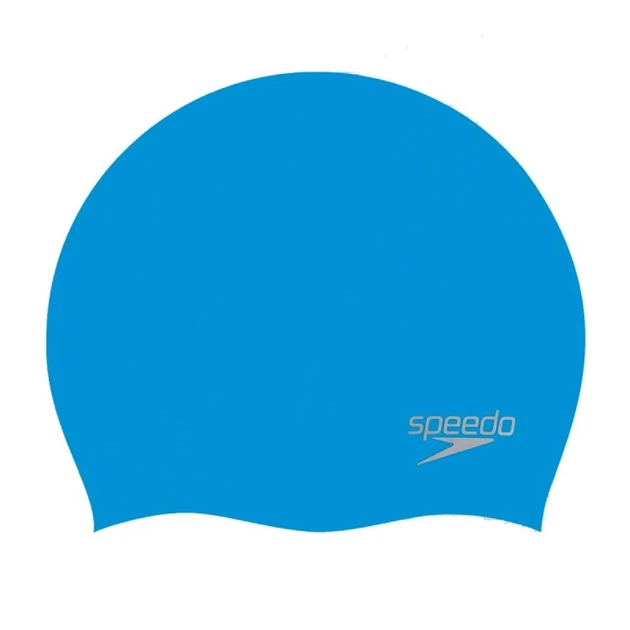 Шапка для плавания SPEEDO силикон OSFM голубая - Фото 1 Шапка для плавания SPEEDO силикон OSFM голубая - изображение 1