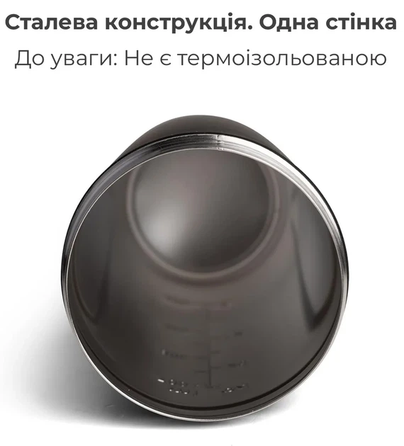Спортивный шейкер SmartShake нержавеющая сталь 900 мл черный - изображение 9