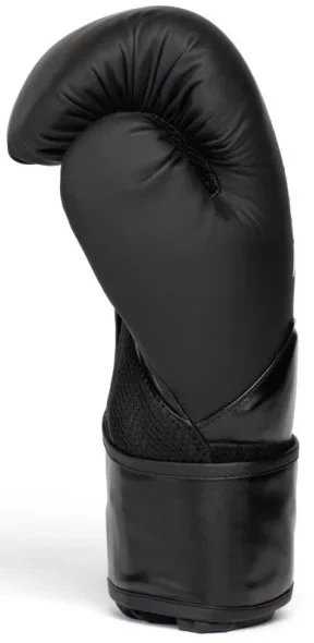 Боксерські рукавиці Everlast 16 унцій нітрил-бутадієн-каучук чорні золоті - зображення 3
