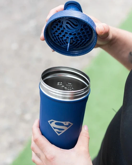 Спортивный шейкер SmartShake нержавеющая сталь 900 мл синий - изображение 5