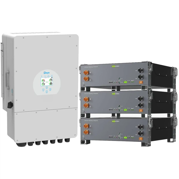 Система зберігання енергії DEYE SV-1DE10K1-LEC15K1-1 10kW 15.4kWh 3BAT LiFePO4 ≥6000 циклів (SV-1DE10K1-LEC15K1-1) - Фото 2 Система зберігання енергії DEYE SV-1DE10K1-LEC15K1-1 10kW 15.4kWh 3BAT LiFePO4 ≥6000 циклів (SV-1DE10K1-LEC15K1-1) - зображення 2