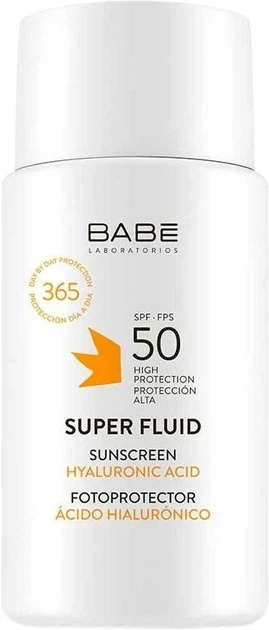 Сонцезахисний суперфлюїд SPF 50 для всіх типів шкіри Babe Laboratorios 50 мл - Фото 1 Сонцезахисний суперфлюїд SPF 50 для всіх типів шкіри Babe Laboratorios 50 мл - зображення 1