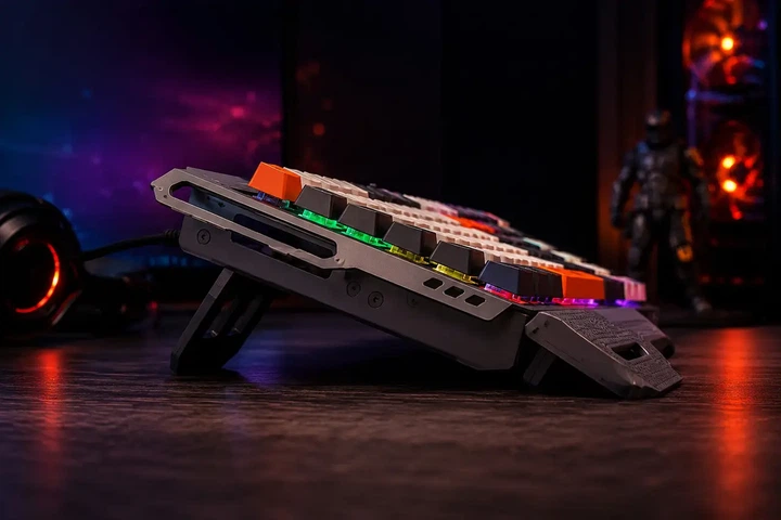 Игровая клавиатура HOCO DI98 RGB USB проводная 104 клавиши UA/RU/EN с подсветкой металлический корпус - изображение 2