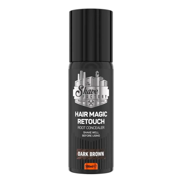Камуфляж для сивого волосся The Shave Factory Hair Magic Retouch Root Concealer (Dark Brown) - Фото 1 Камуфляж для сивого волосся The Shave Factory Hair Magic Retouch Root Concealer (Dark Brown) - зображення 1