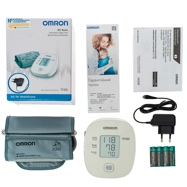 Тонометр автоматический OMRON M1 Basic (HEM-7121J-AF) - изображение 7