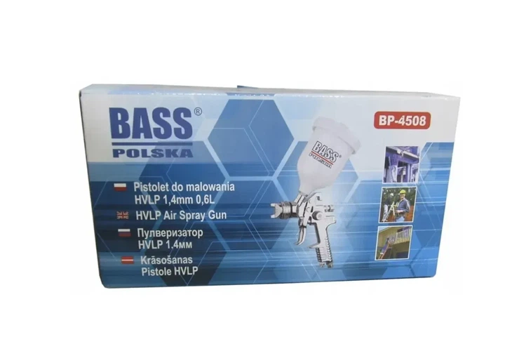 Пневматичний фарбопульт Bass Polska 4508 HVLP 1.4 мм 600 мл (4508) - изображение 8