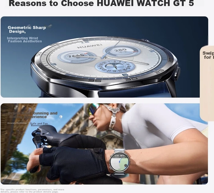Смарт-часы Huawei Watch GT 5 46mm Blue - Фото 9 Смарт-часы Huawei Watch GT 5 46mm Blue - изображение 9
