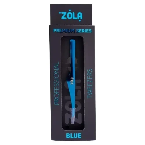Пинцет профессиональный для бровей Zola Premium Series синий - изображение 2