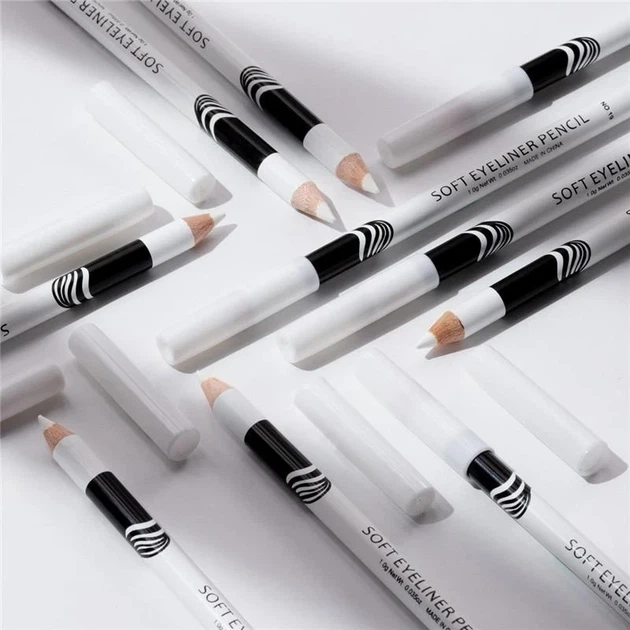 Олівець для брів розміточний Menow Soft Eyeliner, білий - зображення 3