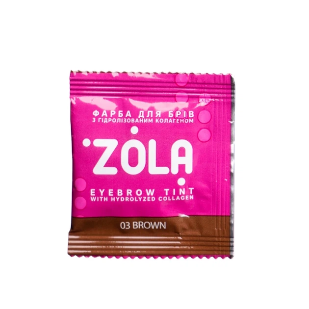 Краска для бровей Zola 03 Brown 5 мл + Окислитель 5 мл - Фото 1 Краска для бровей Zola 03 Brown 5 мл + Окислитель 5 мл - изображение 1