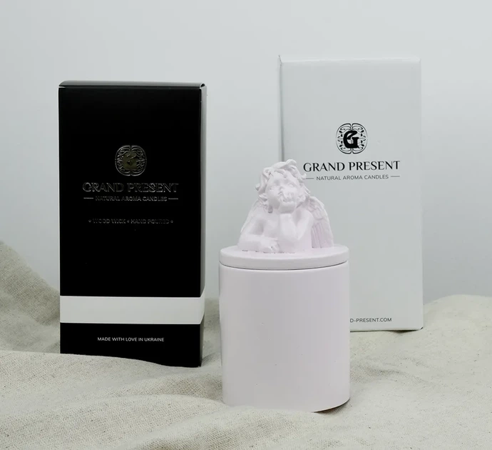 Аромасвічка CUPID SANTAL LAVENDER 100% WOOD WAX 165g 35h Гранд Презент NAC 1103 - Фото 5 Аромасвічка CUPID SANTAL LAVENDER 100% WOOD WAX 165g 35h Гранд Презент NAC 1103 - изображение 5