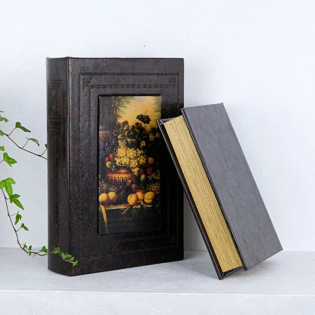 Скринька у формі книги набір з 2-х Фрукти Гранд Презент 33-KSH-XZ-PU09125A - Фото 2 Скринька у формі книги набір з 2-х Фрукти Гранд Презент 33-KSH-XZ-PU09125A - изображение 2