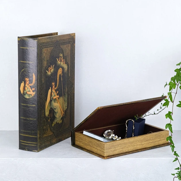 Скринька книга набір з 2-х Ангел з арфою Гранд Презент 33-KSH-XZ-L0479 - Фото 5 Скринька книга набір з 2-х Ангел з арфою Гранд Презент 33-KSH-XZ-L0479 - изображение 5