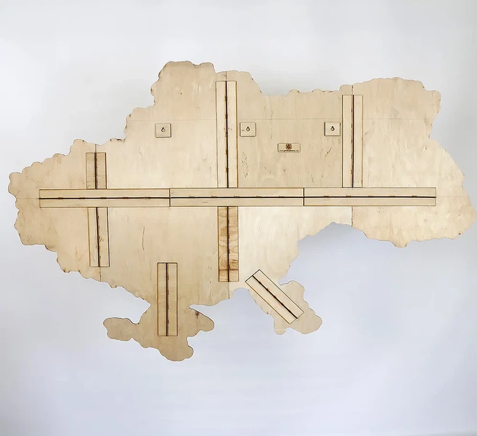 Мапа України настінна велика 3D об'ємна в коробці ручна робота 143*100 см Гранд Презент 17 - Фото 9 Мапа України настінна велика 3D об'ємна в коробці ручна робота 143*100 см Гранд Презент 17 - зображення 9