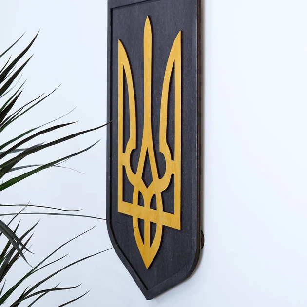 Герб Украины (Тризуб) настенный большой 50*36 см 25 Гранд Презент 25 - Фото 3 Герб Украины (Тризуб) настенный большой 50*36 см 25 Гранд Презент 25 - изображение 3