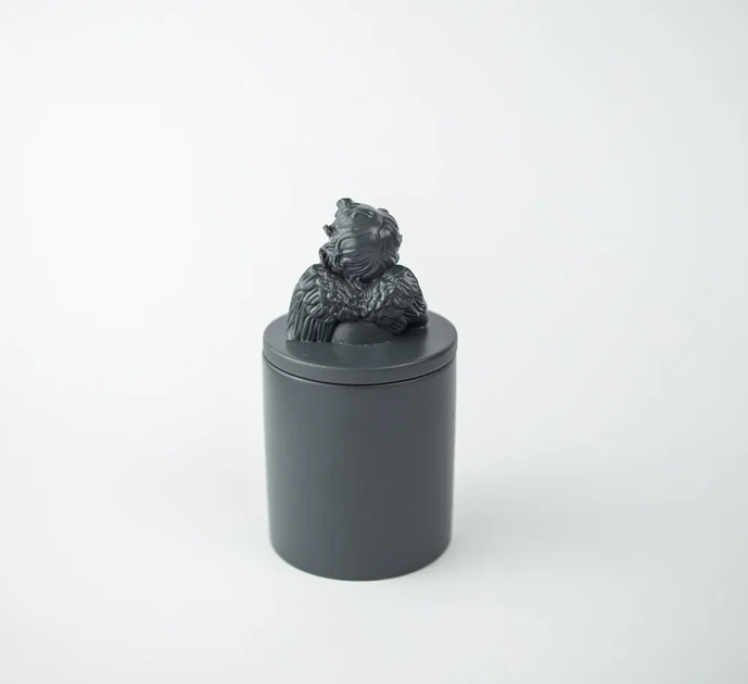 Аромасвічка CUPID SANTAL GRAFITE 100% WOOD WAX 165g 35h Гранд Презент NAC 1034GF - зображення 5