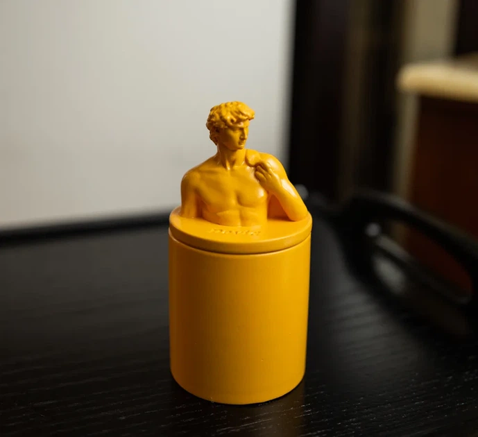 Аромасвічка DAVID AGARWOOD YELLOW 100% WOOD WAX 165g 35h Гранд Презент NAC 1002Y - изображение 6