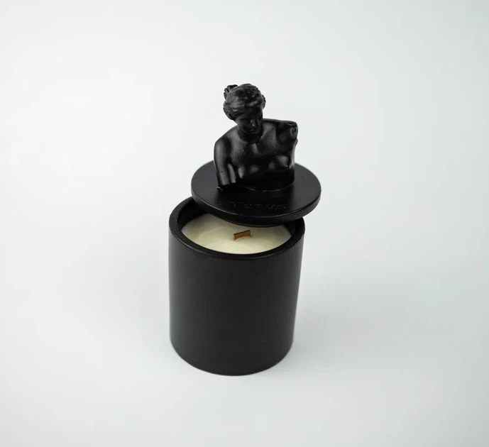 Аромасвічка VENUS CHERRY BLOSSOM BLACK 100% WOOD WAX 165g 35h Гранд Презент NAC 1016BL - изображение 2